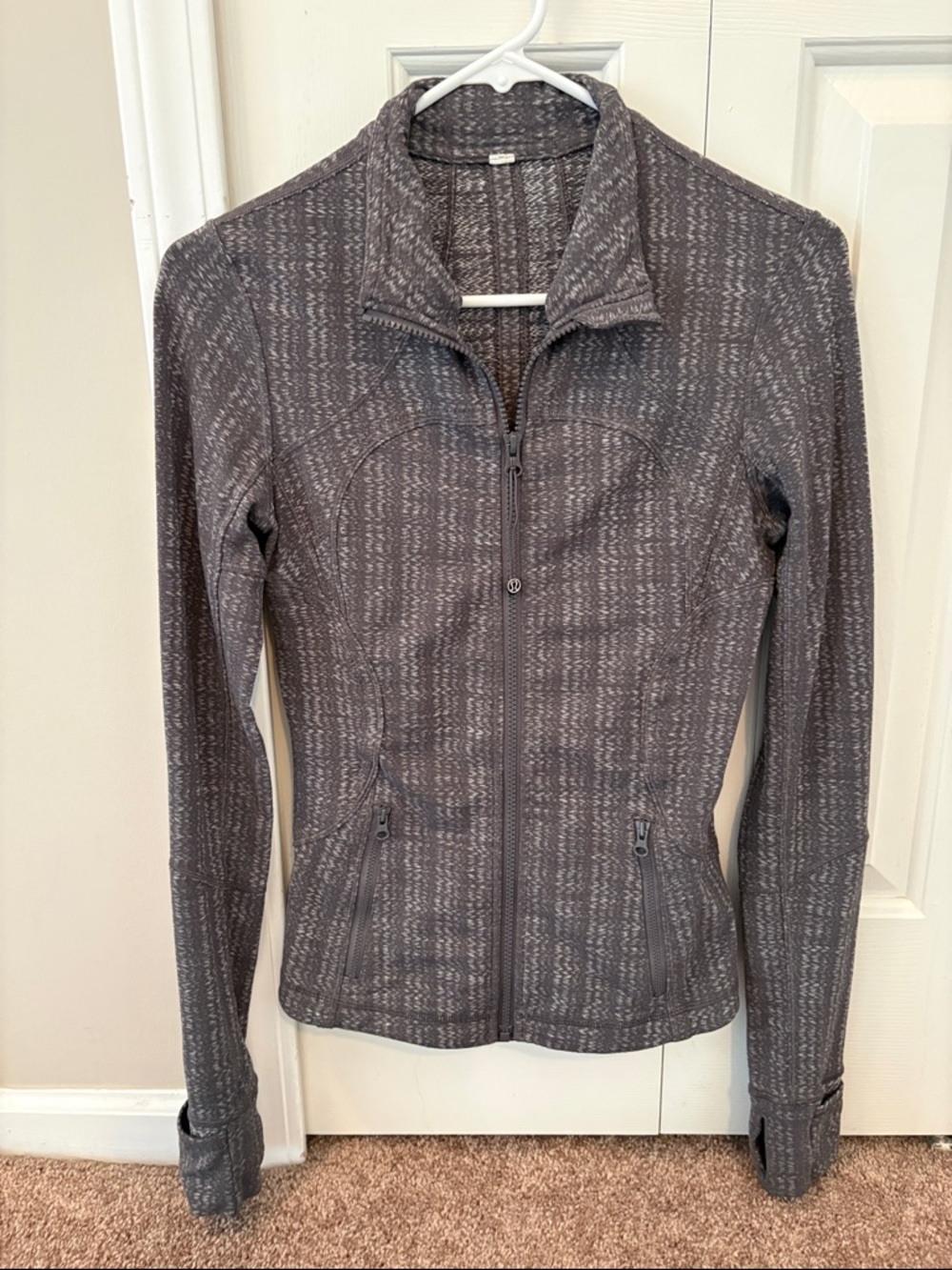 lululemon Heathered Charcoal Gray Full‑Zip Jacket